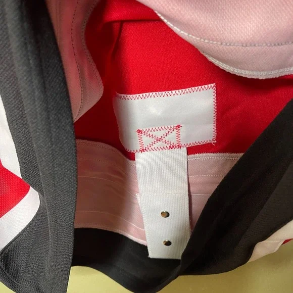 New Adidas Carolina Hurricanes Size 46 NHL Authentic Jersey Red Black Climalite - Picture 5 of 9